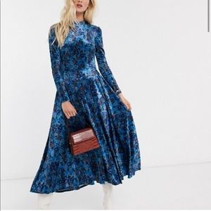 Free People Heartland Crushed Velvet Dress